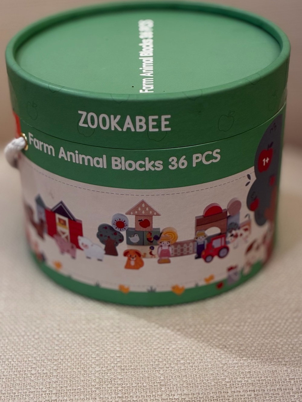 Zookabee Farm Animal Blocks - 36 PCS Green, missing two pieces